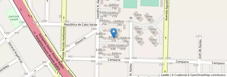 Mapa de ubicacion de Edificio 37a en Argentina, Província de Buenos Aires, Partido de Avellaneda, Dock Sud.