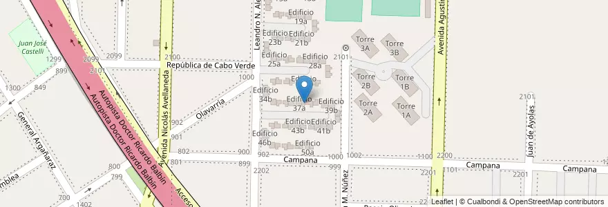 Mapa de ubicacion de Edificio 37b en Argentina, Província de Buenos Aires, Partido de Avellaneda, Dock Sud.