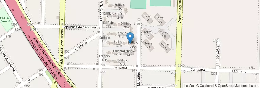 Mapa de ubicacion de Edificio 39a en Argentina, Província de Buenos Aires, Partido de Avellaneda, Dock Sud.