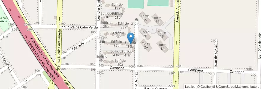 Mapa de ubicacion de Edificio 39b en Argentina, Província de Buenos Aires, Partido de Avellaneda, Dock Sud.