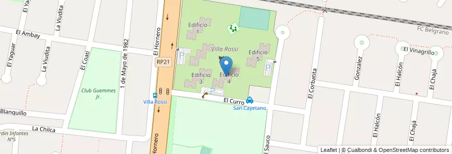 Mapa de ubicacion de Edificio 4 en Argentina, Buenos Aires, Partido de La Matanza, Ciudad Evita.