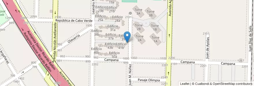 Mapa de ubicacion de Edificio 40b en Argentina, Província de Buenos Aires, Partido de Avellaneda, Dock Sud.