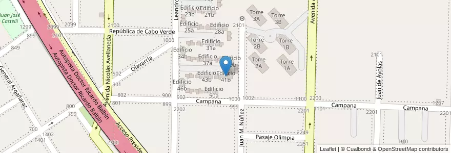 Mapa de ubicacion de Edificio 41b en Argentina, Província de Buenos Aires, Partido de Avellaneda, Dock Sud.