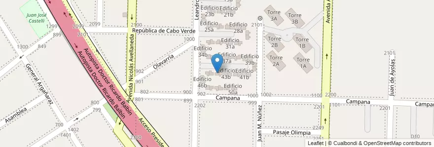 Mapa de ubicacion de Edificio 44b en Argentina, Província de Buenos Aires, Partido de Avellaneda, Dock Sud.