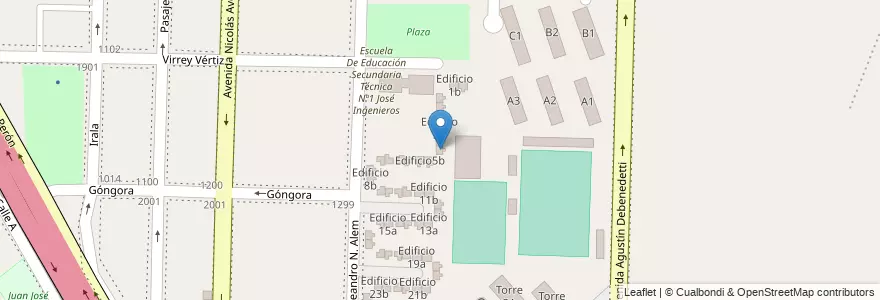 Mapa de ubicacion de Edificio 4b en الأرجنتين, بوينس آيرس, Partido de Avellaneda, Dock Sud.