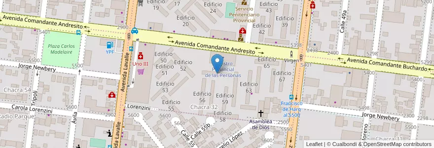 Mapa de ubicacion de Edificio 61 en Argentina, Misiones, Departamento Capital, Municipio de Posadas, Posadas.