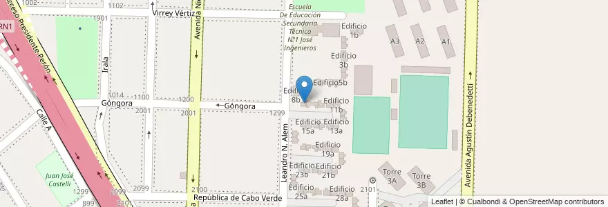 Mapa de ubicacion de Edificio 9a en الأرجنتين, بوينس آيرس, Partido de Avellaneda, Dock Sud.