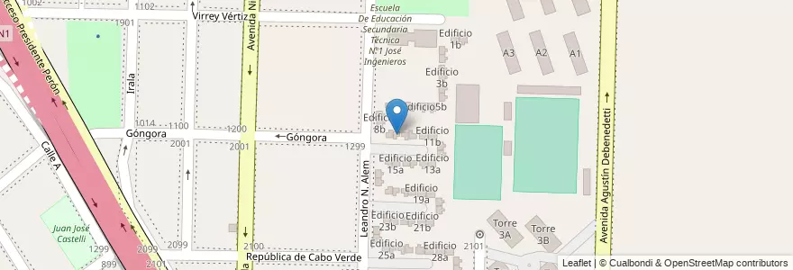 Mapa de ubicacion de Edificio 9b en Argentina, Buenos Aires, Partido de Avellaneda, Dock Sud.