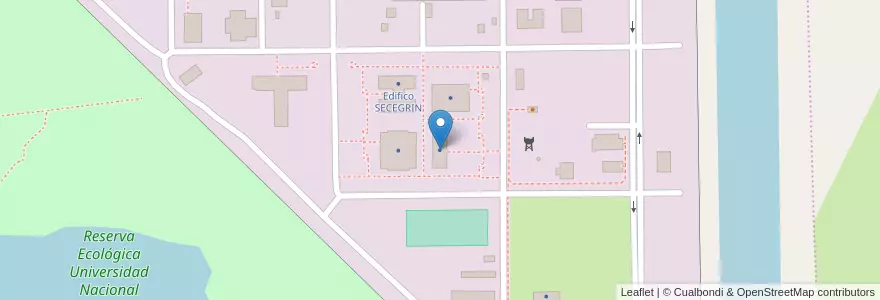 Mapa de ubicacion de Edificio Administracion en آرژانتین, سانتافه, Departamento La Capital, Santa Fe Capital.