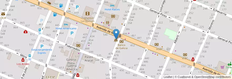 Mapa de ubicacion de Edificio Azul en Argentina, Buenos Aires, Partido de Pergamino, Pergamino.