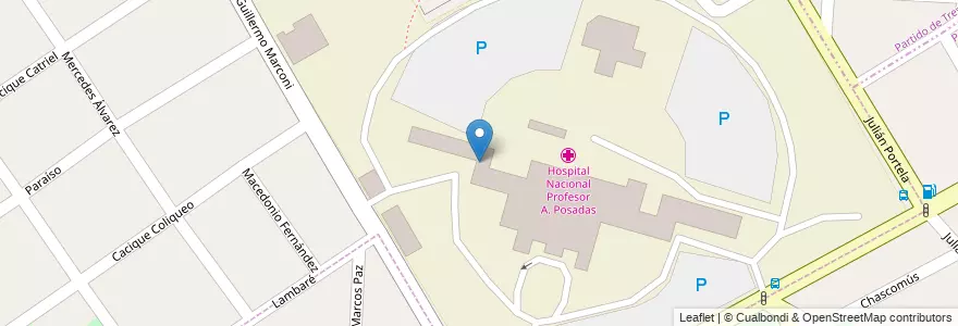 Mapa de ubicacion de Edificio B en آرژانتین, استان بوئنوس آیرس, Partido de Morón, El Palomar.