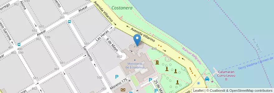 Mapa de ubicacion de Edificio Bicentenario en Argentina, Partido de Patagones, Cuartel I.