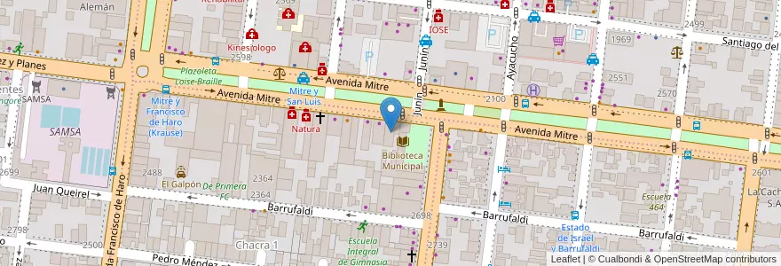 Mapa de ubicacion de Edificio Boulevard en Argentina, Misiones, Departamento Capital, Municipio de Posadas, Posadas.