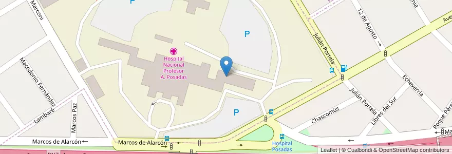 Mapa de ubicacion de Edificio C en Argentina, Província de Buenos Aires, Partido de Morón, El Palomar, Villa Sarmiento.