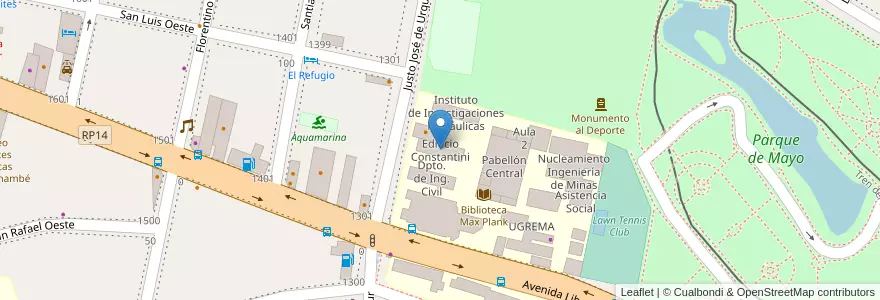 Mapa de ubicacion de Edificio Constantini en 阿根廷, 圣胡安省, Capital.