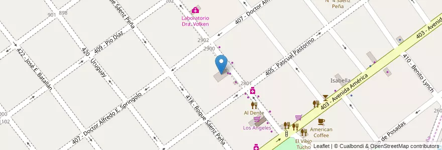 Mapa de ubicacion de Edificio Del Centenario en Argentina, Província de Buenos Aires, Partido de Tres de Febrero.