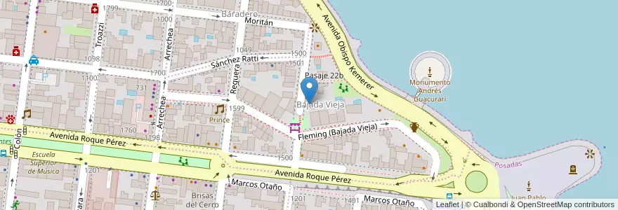 Mapa de ubicacion de Edificio Don Luis en آرژانتین, Misiones, Departamento Capital, Municipio de Posadas, Posadas.