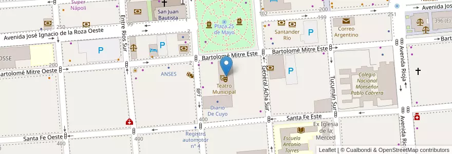 Mapa de ubicacion de Edificio Estornell en Argentina, San Juan, Capital.