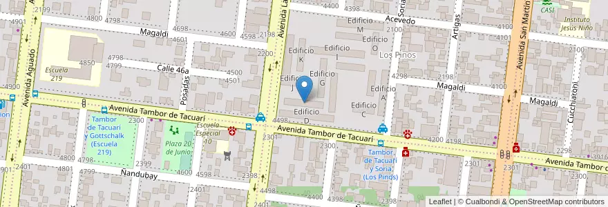 Mapa de ubicacion de Edificio F en 阿根廷, 米西奥内斯省, Departamento Capital, Municipio de Posadas, Posadas.