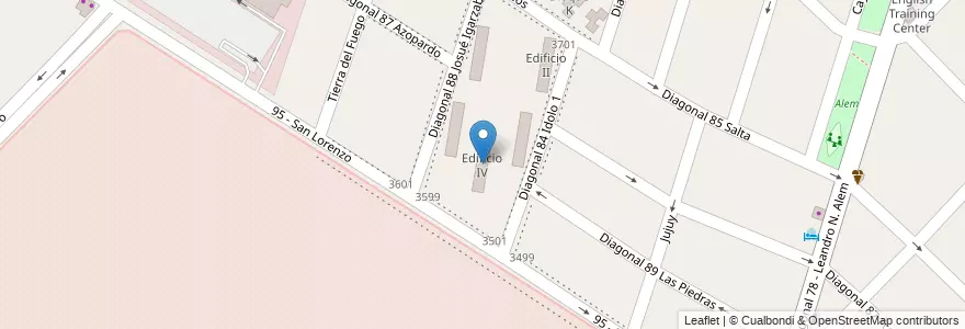 Mapa de ubicacion de Edificio IV en Argentina, Província de Buenos Aires, Partido de General San Martín, Villa General Juan Gregorio de Las Heras.