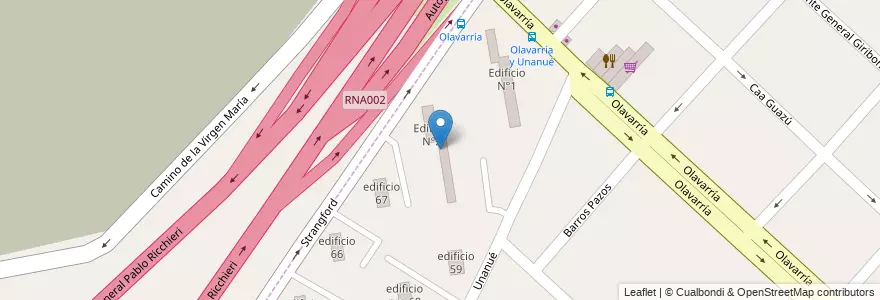 Mapa de ubicacion de Edificio N°2 en آرژانتین, استان بوئنوس آیرس, Partido de La Matanza, Villa Celina.
