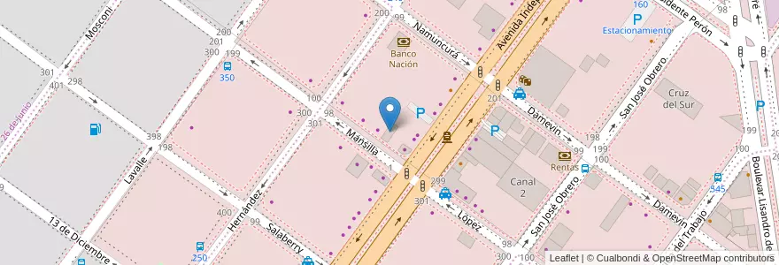 Mapa de ubicacion de Edificio Pedraza en Argentina, Província de Santa Cruz, Deseado, Caleta Olivia, Mercado de la Ciudad.