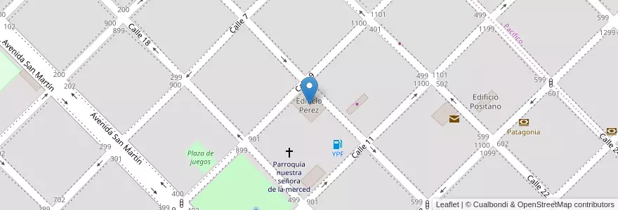 Mapa de ubicacion de Edificio Perez en Argentina, La Pampa, Departamento Maracó, Municipio de General Pico, General Pico.