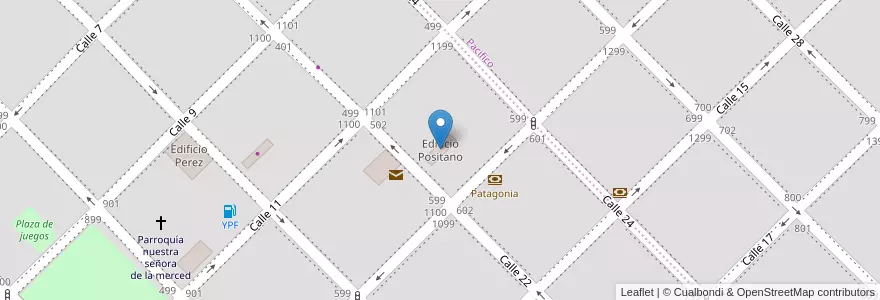 Mapa de ubicacion de Edificio Positano en Argentina, La Pampa, Departamento Maracó, Municipio de General Pico, General Pico.
