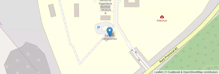 Mapa de ubicacion de Edificio vibraciones en Argentina, Río Negro, Departamento Bariloche, Municipio de San Carlos de Bariloche, San Carlos de Bariloche.