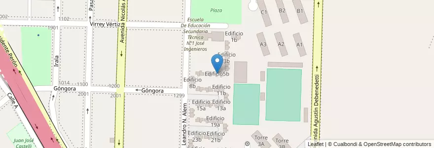 Mapa de ubicacion de Edificio5b en Argentina, Provincia di Buenos Aires, Partido de Avellaneda, Dock Sud.