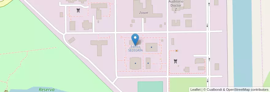 Mapa de ubicacion de Edifico SECEGRIN en آرژانتین, سانتافه, Departamento La Capital, Santa Fe Capital.