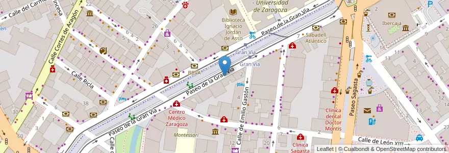 Mapa de ubicacion de Formatel. E-learning. en Sepanyol, Aragón, Zaragoza, Zaragoza, Zaragoza.