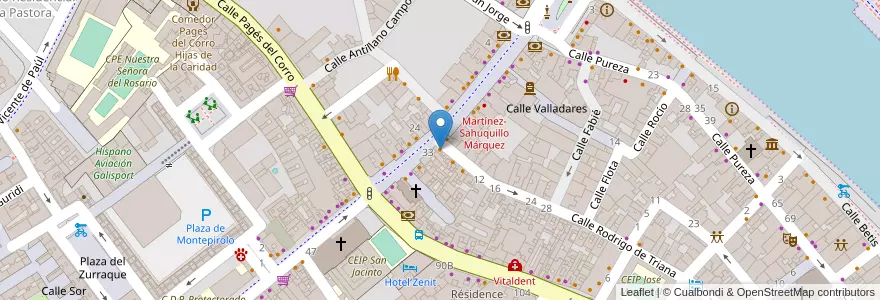 Mapa de ubicacion de Java Café en Espanya, Andalusia, Sevilla, Sevilla.