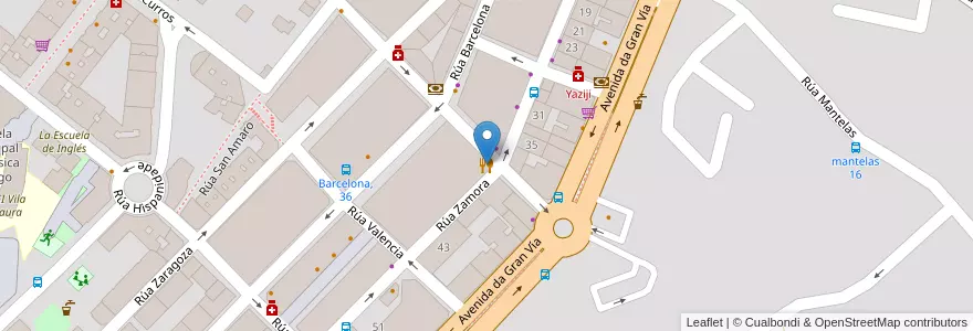 Mapa de ubicacion de Java en Spain, Galicia, Pontevedra, Vigo, Vigo.
