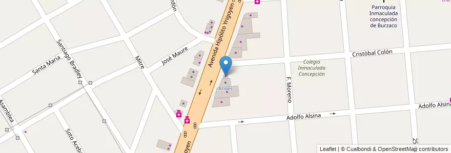 Mapa de ubicacion de Ormiflex en Argentinien, Provinz Buenos Aires, Partido de Almirante Brown, Burzaco.