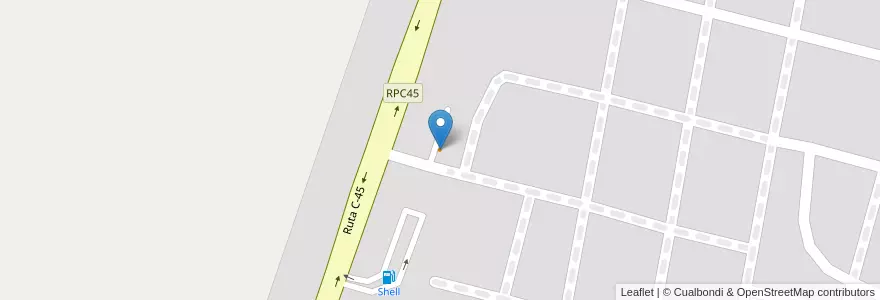 Mapa de ubicacion de Posta Cañitas en Argentina, Córdoba, Departamento Santa María, Pedanía Calera, Municipio de Malagueño.