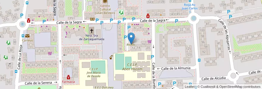 Mapa de ubicacion de Escuela Infantil Privada Risitas en España, Comunidad de Madrid, Comunidad de Madrid, Leganés.