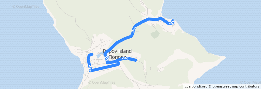 Mapa del recorrido Автобус 93: Причал - Аптека de la línea  en Владивостокский городской округ.