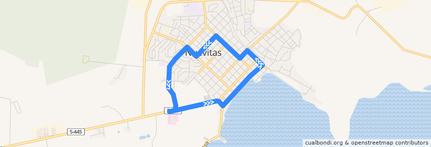 Mapa del recorrido Ruta Extra (12 Plantas - Hospital - Casco Viejo - Centro Urbano) de la línea  en Ciudad de Nuevitas.