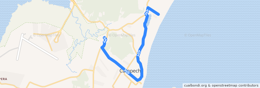 Mapa del recorrido Ônibus 462: Campeche, TIRIO => Bairro de la línea  en فلرینو پولیس.