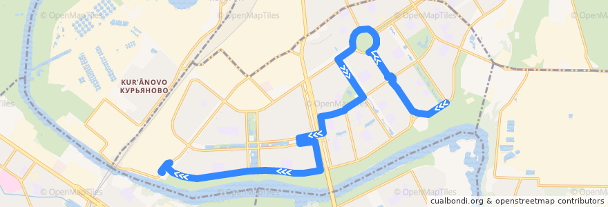 Mapa del recorrido Автобус 762: 8-й микрорайон Марьинского Парка - Марьино de la línea  en Moskau.