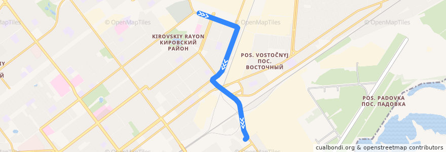 Mapa del recorrido Трамвай 9: Металлург - Костромской переулок de la línea  en ｻﾏｰﾗ管区.