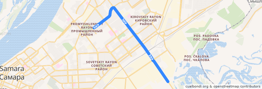 Mapa del recorrido Троллейбус 13: Кинотеатр "Шипка" - Завод "Экран" de la línea  en ｻﾏｰﾗ管区.