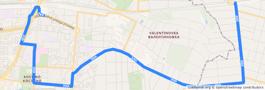 Mapa del recorrido Автобус 48: Королёв => Загорянский de la línea  en Московская область.