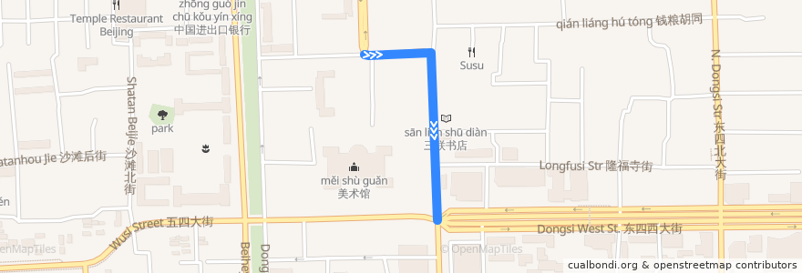 Mapa del recorrido Bus 特11: 时代庄园北站 => 彩虹城小区 de la línea  en 北京市.