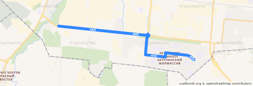 Mapa del recorrido Троллейбус 26 de la línea  en Novosibirsk.