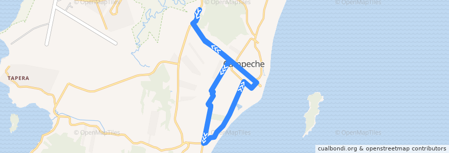 Mapa del recorrido Ônibus 464: Castanheiras via Gramal de la línea  en 弗洛里亚诺波利斯.