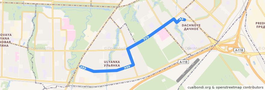 Mapa del recorrido Автобус № 88: улица Стойкости => станция метро «Проспект Ветеранов» de la línea  en Санкт-Петербург.