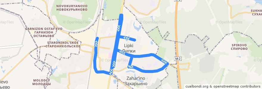 Mapa del recorrido Автобус №860: 1-й микрорайон Щербинки - Станция Щербинка de la línea  en Москва.