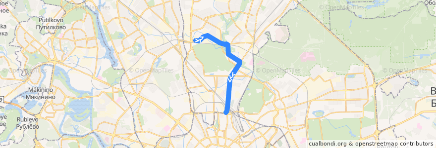 Mapa del recorrido Автобус 33: Метро «Владыкино» => Рижский вокзал de la línea  en North-Eastern Administrative Okrug.